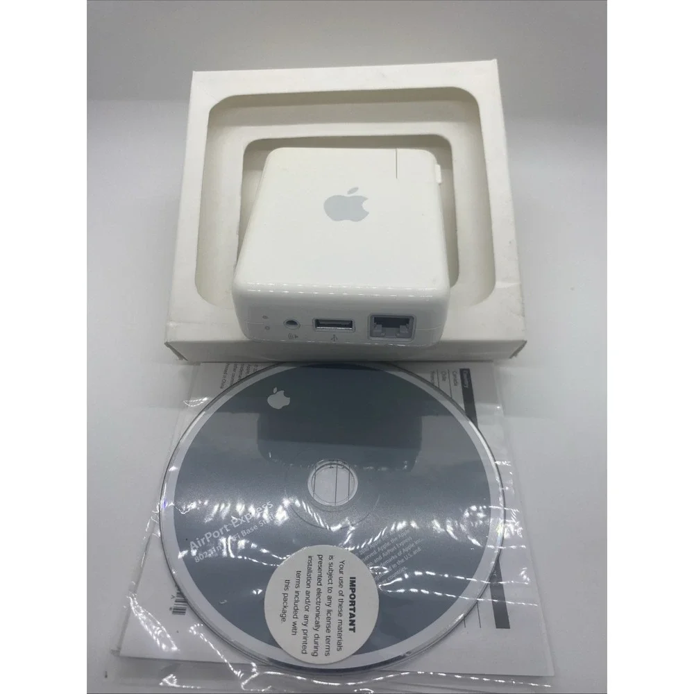 Apple AirPort Express A1264 Wi-Fi Base Station 802.11n Router 3.5mm USB Ethernet